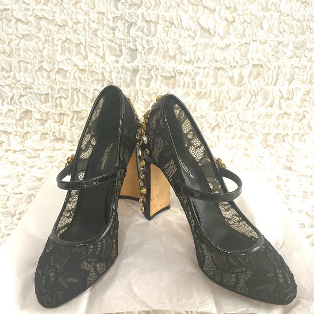DOLCE&GABBANA(ドルチェアンドガッバーナ)のパーティーに✨DGレースパンプス レディースの靴/シューズ(ハイヒール/パンプス)の商品写真