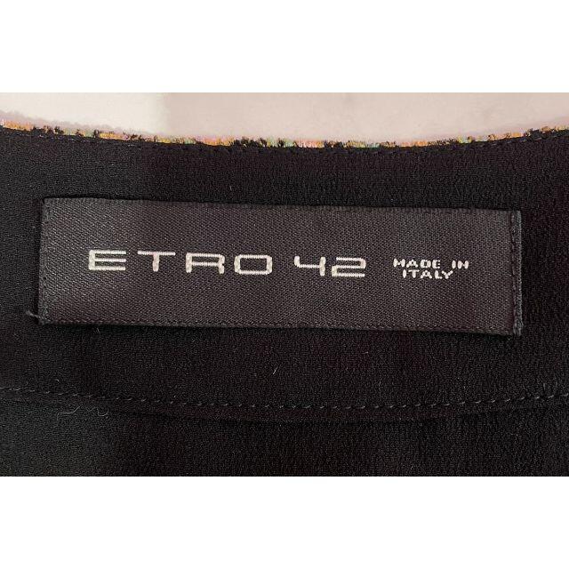 ETRO(エトロ)の未使用 ETRO エトロ ロングワンピース ペイズリー柄 ベロア 黒 サイズ42 レディースのワンピース(ロングワンピース/マキシワンピース)の商品写真