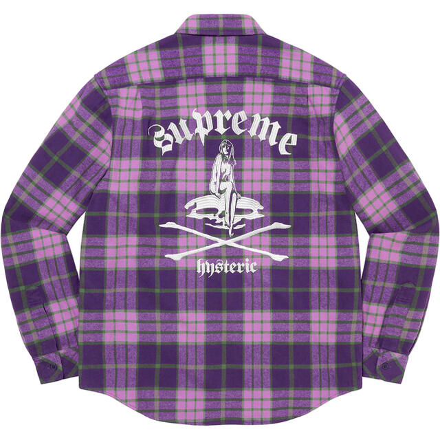Supreme HYSTERIC Plaid Flannel Shirt XL