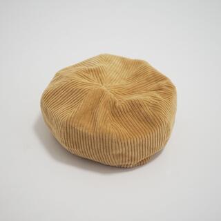 カシラ(CA4LA)のCA4LA コーデュロイベレー帽 ベージュ(ハンチング/ベレー帽)