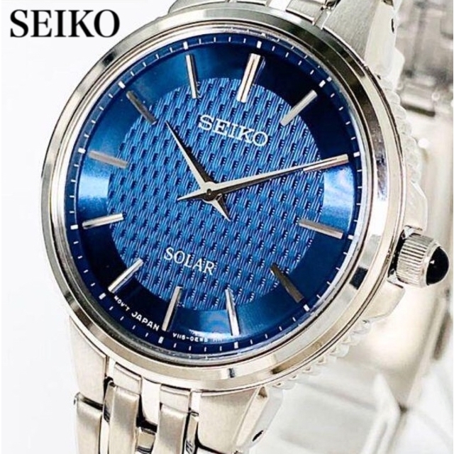 新商品】SEIKOセイコー 腕時計 女性レディース 新品 ソーラー ブルー