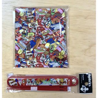 ヒステリックミニ(HYSTERIC MINI)のヒスミニ☆正規品☆新品☆お弁当袋☆お箸☆セット☆ランチ☆赤☆キッチンミニ(弁当用品)