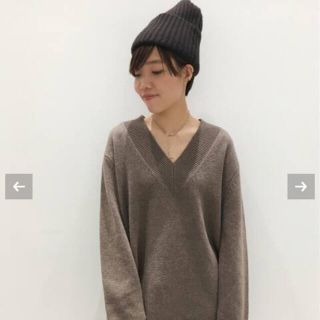 アパルトモンドゥーズィエムクラス(L'Appartement DEUXIEME CLASSE)のL'Appertement cashmere v/n knit (ニット/セーター)