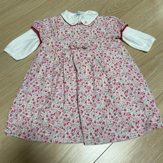 familiar(ファミリア)のワンピース　ブラウスfamiliar 70 キッズ/ベビー/マタニティのベビー服(~85cm)(シャツ/カットソー)の商品写真