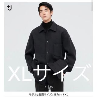 ユニクロ(UNIQLO)のユニクロ プラスJ 21AW ウールブレンド オーバーサイズ シャツジャケット(ブルゾン)