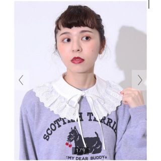 ドットアンドストライプスチャイルドウーマン(Dot&Stripes CHILDWOMAN)のdot&stripes ブロード　レースピンタックつけ衿(つけ襟)