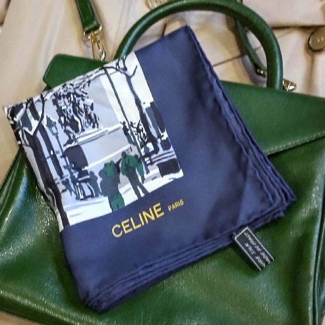 celine(セリーヌ)のセリーヌ CELINE ヴィンテージ シルク スカーフ パリ レディースのファッション小物(バンダナ/スカーフ)の商品写真