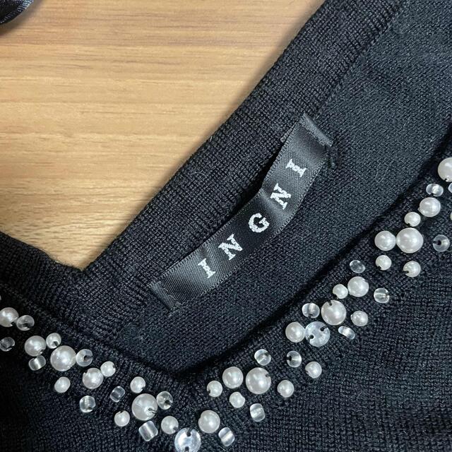 INGNI(イング)の綺麗　黒　ニット レディースのトップス(ニット/セーター)の商品写真