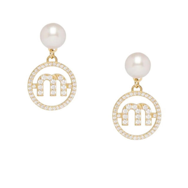 メーカー直送】 miumiu 【miumiu】美品♡ピアス - ピアス(両耳用