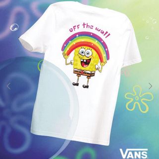 ヴァンズ(VANS)の【希少】VANS バンズ　スポンジボブ Tシャツ  Lサイズ　倖田來未着用(Tシャツ/カットソー(半袖/袖なし))