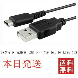 ニンテンドーDS(ニンテンドーDS)のDSライト 充電器 USB ケーブル DSL DS Lite NDS (携帯用ゲーム機本体)