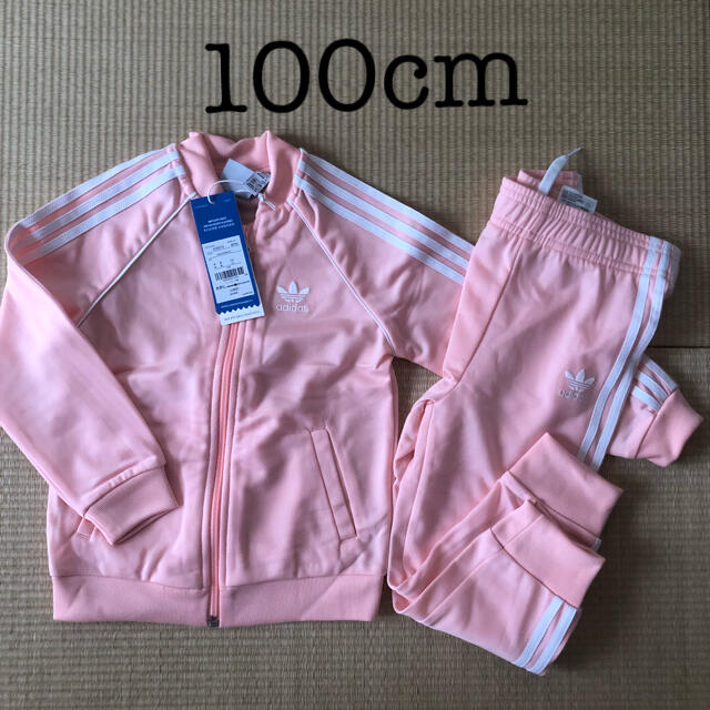 adidas(アディダス)のadidas アディダス　上下セットアップ　100cm 新品 キッズ/ベビー/マタニティのキッズ服女の子用(90cm~)(その他)の商品写真