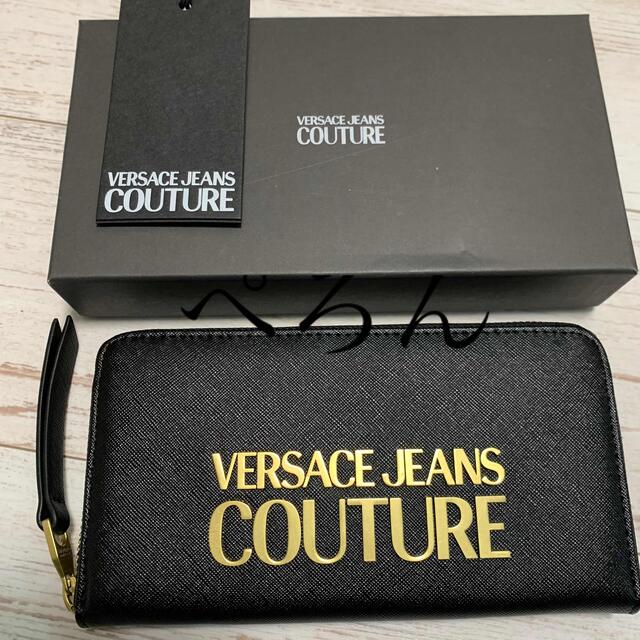 VERSACE(ヴェルサーチ)の【正規】VERSACE JEANS COUTURE ヴェルサーチェ ロゴ 長財布 メンズのファッション小物(長財布)の商品写真