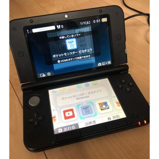 ニンテンドウ(任天堂)の専用　3DS LL ブラック(携帯用ゲーム機本体)