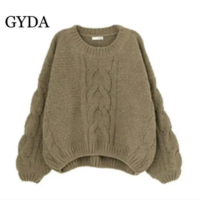 GYDA(ジェイダ)の【美品】GYDA ボリュームスリーブニットトップス レディースのトップス(ニット/セーター)の商品写真