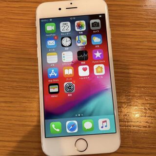 アイフォーン(iPhone)のiphone6 16GB シルバー au バッテリー94％ 美品 本体(スマートフォン本体)