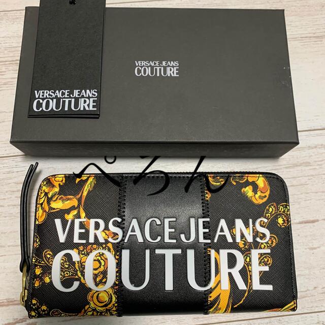 VERSACE(ヴェルサーチ)の【正規】VERSACE JEANS COUTURE ヴェルサーチェ ロゴ 長財布 メンズのファッション小物(長財布)の商品写真