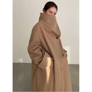 STUDIOUS - CLANE UP NECK OVER COATウールコート ベージュの通販 by ...