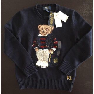 ポロラルフローレン(POLO RALPH LAUREN)の【新品未使用】タグ付き！ Polo ラルフローレン ポロベア ニット キッズＭ(ニット)