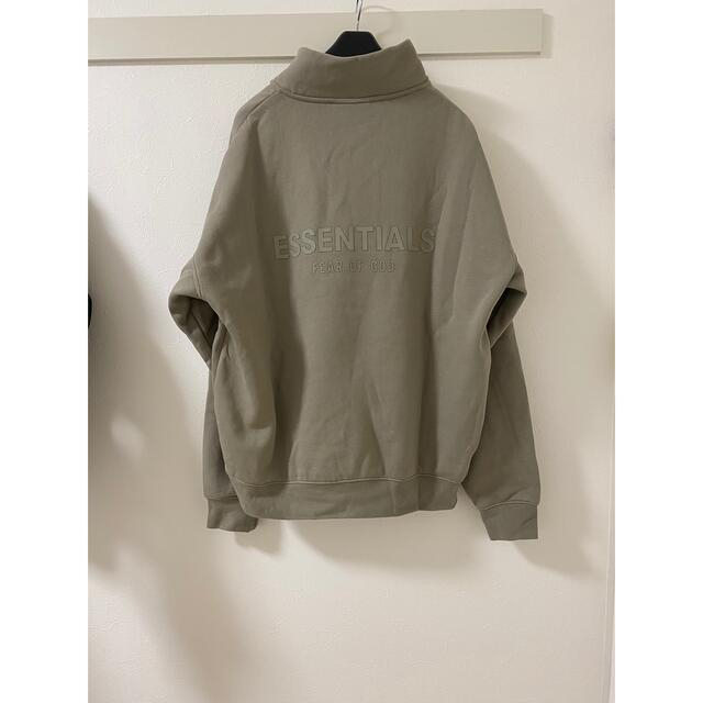 FEAR OF GOD(フィアオブゴッド)のessentials mock neck half zip moss メンズのトップス(スウェット)の商品写真