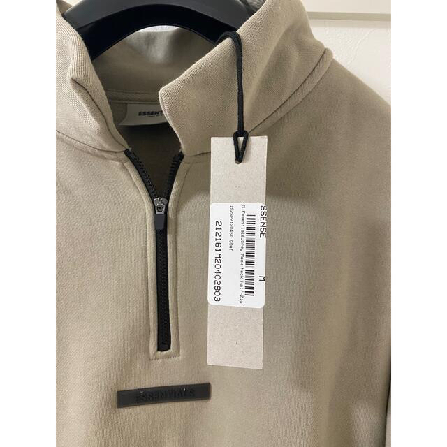 FEAR OF GOD(フィアオブゴッド)のessentials mock neck half zip moss メンズのトップス(スウェット)の商品写真