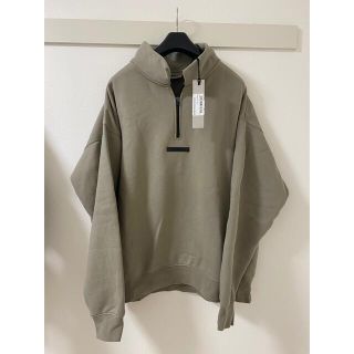 フィアオブゴッド(FEAR OF GOD)のessentials mock neck half zip moss(スウェット)