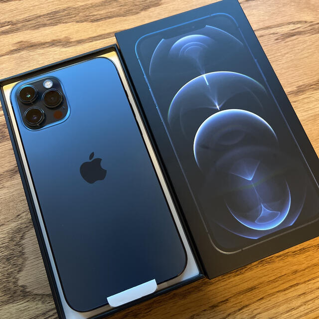 予約受付中】 256GB MAX Pro iPhone12 - iPhone ブルー 純正ケース付