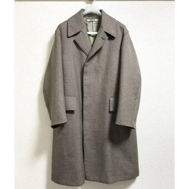 AURALEE 18AW ハウンドトゥース　チェック　コート　オーラリーメンズ