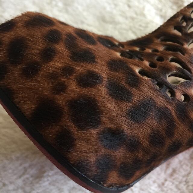 【超美品】ハラコ パンプス サンダル35 1/2