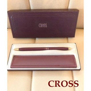 クロス(CROSS)の新品　CROSS クロス　ボールペン　えんじ色　ゴールド(ペン/マーカー)