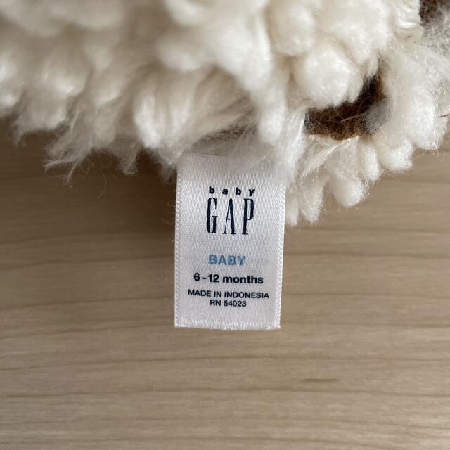 babyGAP(ベビーギャップ)のベビー ギャップ baby GAP 帽子 ボア くま ベージュ 茶色 秋 冬 キッズ/ベビー/マタニティのこども用ファッション小物(帽子)の商品写真