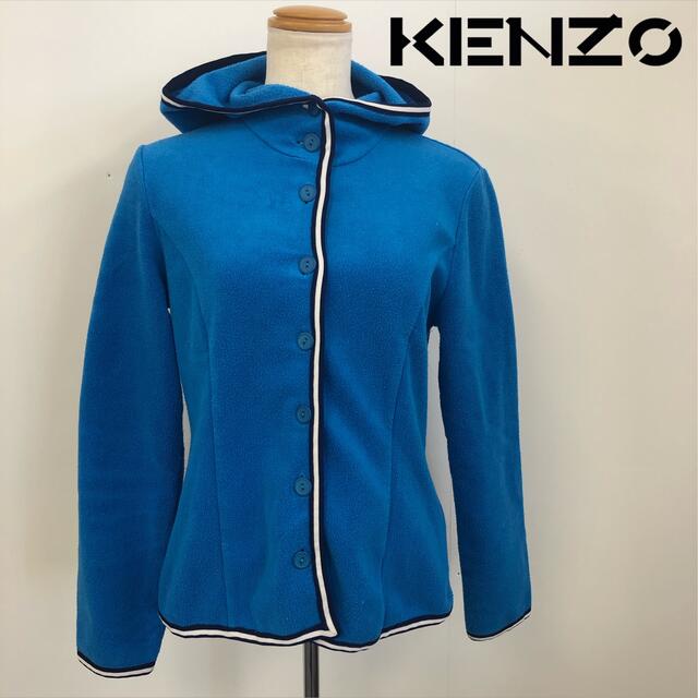 KENZO(ケンゾー)のvintage KENZO フリースパーカージャケット size38 レトロ レディースのジャケット/アウター(その他)の商品写真