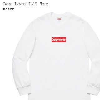 シュプリーム(Supreme)のFW20 Supreme Box Logo L/S Tee White M(Tシャツ/カットソー(七分/長袖))