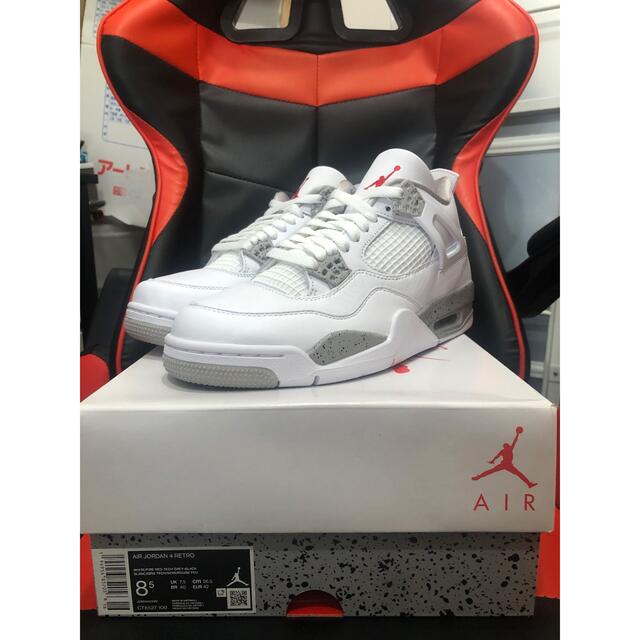 NIKE AIR JORDAN 4 TECH WHITE 26.5cm