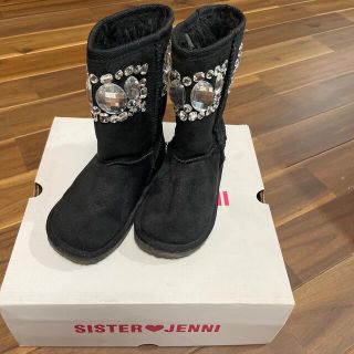 ジェニィ(JENNI)のシスタージェニー　JENNI⭐︎ムートンブーツ⭐︎黒⭐︎17cm(ブーツ)