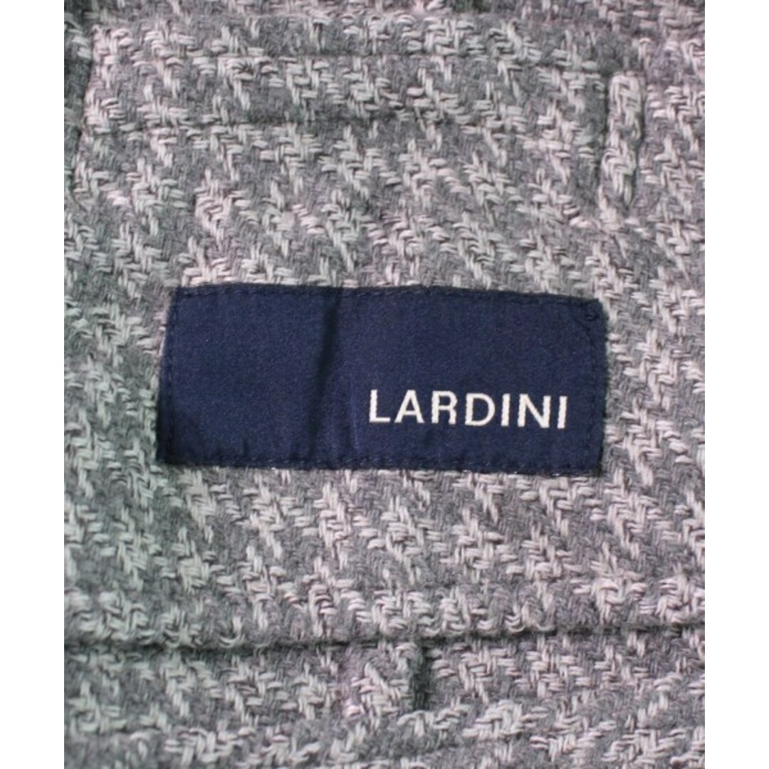 LARDINI ラルディーニ ドレスシャツ 46(M位) グレー(千鳥格子)