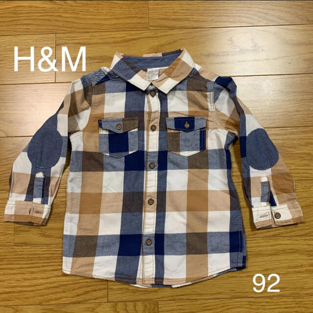 H&M(エイチアンドエム)のH&M チェックシャツ　90 キッズ/ベビー/マタニティのキッズ服男の子用(90cm~)(ブラウス)の商品写真