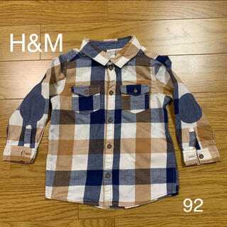 エイチアンドエム(H&M)のH&M チェックシャツ　90(ブラウス)