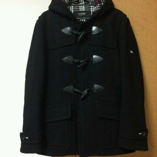 バーバリー(BURBERRY)のBURBERRY BLACK LABEL ダッフルコートブラックタータンチェック(ダッフルコート)