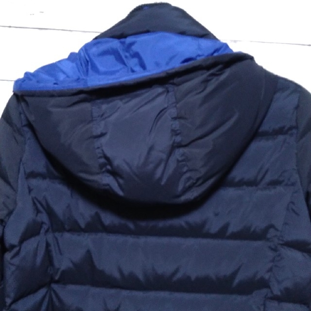 UNIQLO(ユニクロ)のユニクロ×セオリー　ロングダウンコート　紺　L　USED レディースのジャケット/アウター(ダウンコート)の商品写真