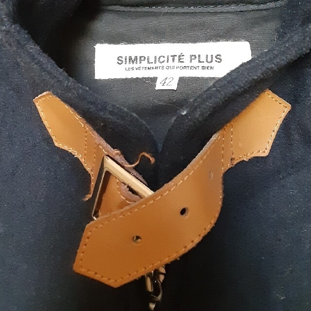 Simplicite(シンプリシテェ)のSIMPLICITE PLUS ☆フード付きコート アウター ネイビー メンズのジャケット/アウター(その他)の商品写真