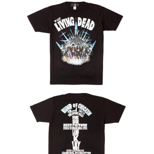BUMP OF CHICKEN LIVING DEAD シャツ 黒 S バンプミュージシャン BUMP OF CHICKEN LIVING DEAD シャツ 黒 S バンプミュージシャン