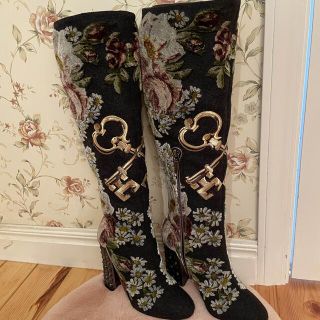 DOLCE＆GABBANA   希少　花柄ブーツ