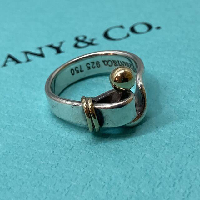 Tiffany & Co.(ティファニー)のティファニー フックアンドアイ リング ラブノット 7号 925 750 レディースのアクセサリー(リング(指輪))の商品写真