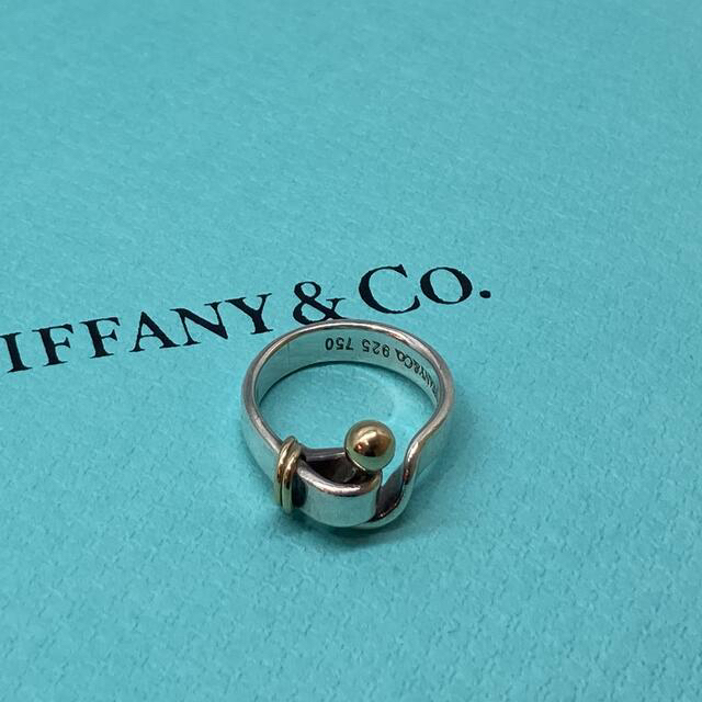 Tiffany & Co.(ティファニー)のティファニー フックアンドアイ リング ラブノット 7号 925 750 レディースのアクセサリー(リング(指輪))の商品写真