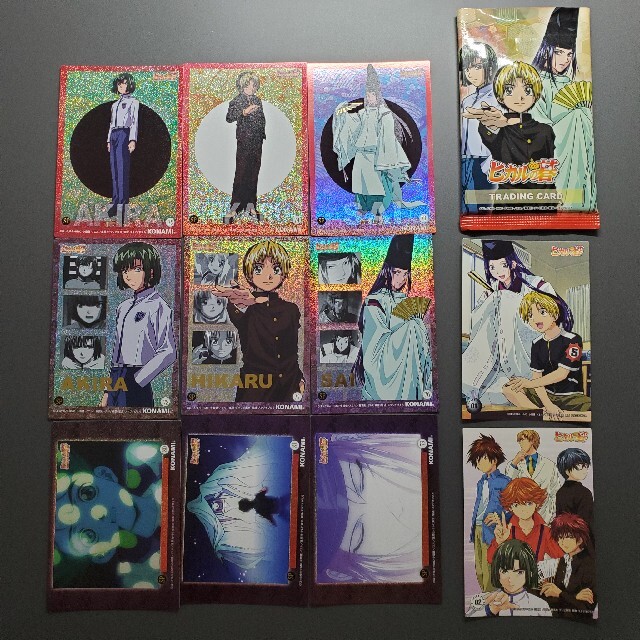 KONAMI(コナミ)のヒカルの碁　トレーディングカード&シール2枚 エンタメ/ホビーのアニメグッズ(カード)の商品写真