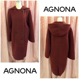 アニオナ(Agnona)の未使用 AGNONA アニオナ ロングコート ウール モヘア サイズ38(ロングコート)