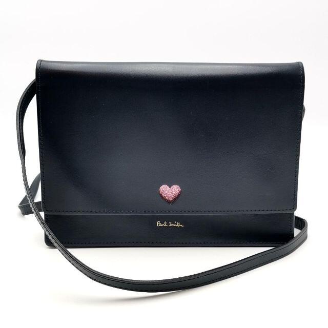 美品 ポールスミス ショルダーバッグ レザー 01-21081410 激安先着