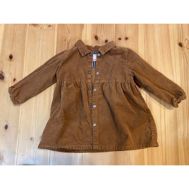 ZARA KIDS(ザラキッズ)のコーデュロイワンピース キッズ/ベビー/マタニティのベビー服(~85cm)(ワンピース)の商品写真