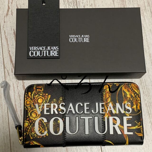 VERSACE(ヴェルサーチ)の【正規】VERSACE JEANS COUTURE ヴェルサーチェ ロゴ 長財布 メンズのファッション小物(長財布)の商品写真